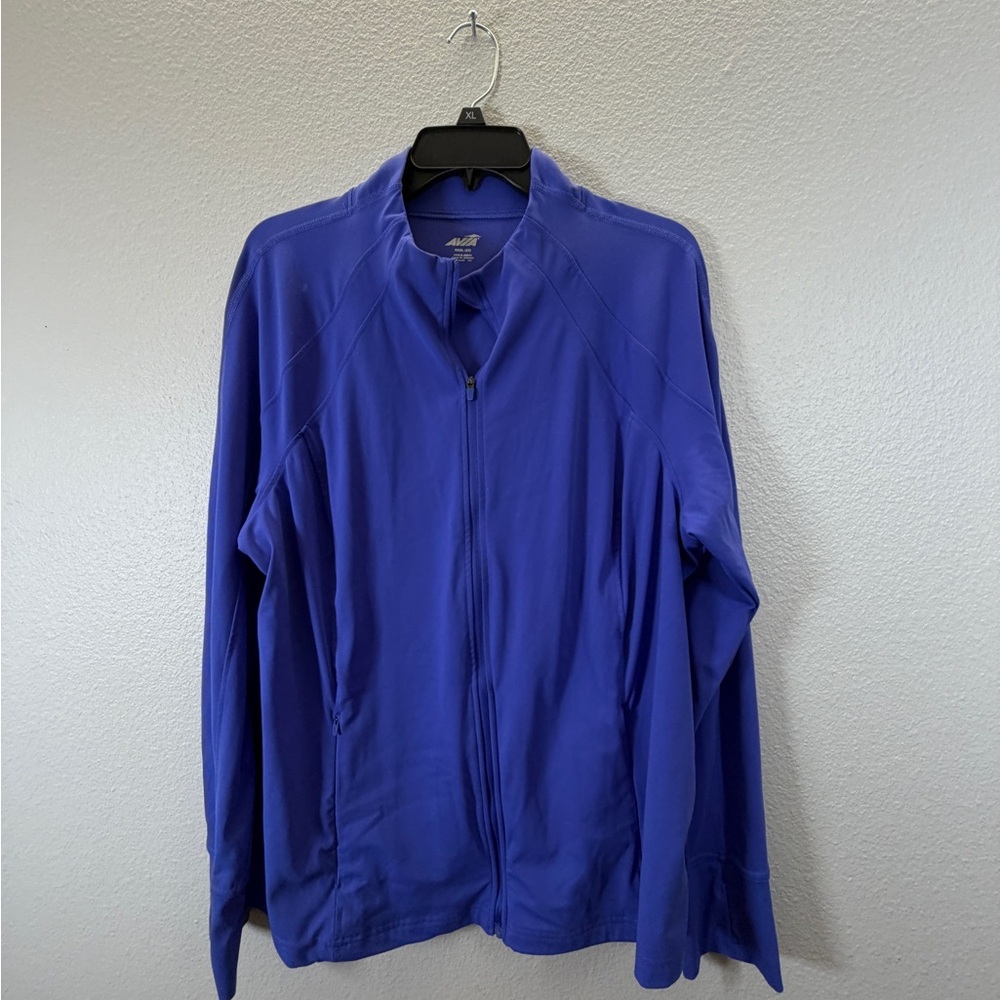 Avia Blue Zip-Front performance jacket